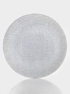 Тарелка подстановочная Magistro Cotton, d=33 см, стекло, серебристая - фото 8087898