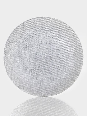 Тарелка подстановочная Magistro Cotton, d=33 см, стекло, серебристая 10691074
