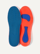 Стельки для обуви, универсальные, спортивные, р-р RU до 36 (р-р Пр-ля до 38), 24 см, пара, синий/красный - Фото 1