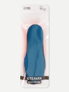 Стельки для обуви, универсальные, спортивные, р-р RU до 36 (р-р Пр-ля до 38), 24 см, пара, синий/красный - Фото 5