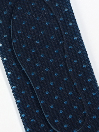 Стельки для обуви, дышащие, для вырезания, в рулоне, 150×9 см, чёрный/голубой