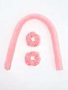 Мягкие бигуди «Волшебный локон», 3 предмета: бигуди, резинки 2 шт., плюшевые, розовые - Фото 2