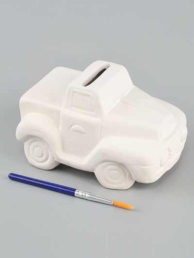 Копилка под роспись «Машина» с кистью