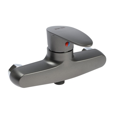 УЦЕНКА Смеситель для душа ZEIN Z3671, однорычажный, без душ. набора, ABS-пластик, графит