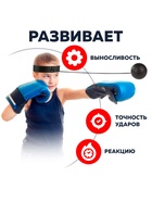 Мяч на резинке «Файтбол», пластиковый, тренажёр для бокса - Фото 2