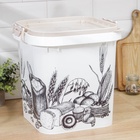 УЦЕНКА Контейнер для муки и сахара, 25 л, 36.5×36.5×35.7 см, без крышки, МИКС - Фото 9