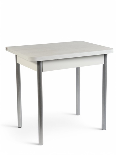 Стол ломберный, 790(1180)х590×750 мм, цвет бетон пайн светлый/металл серый