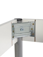 Стол ломберный, 790(1180)х590×750 мм, цвет бетон пайн светлый/металл серый - Фото 9