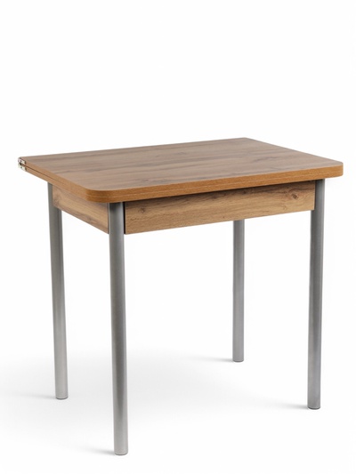 Стол ломберный, 790(1180)х590×750 мм, цвет дуб вотан/металл серый