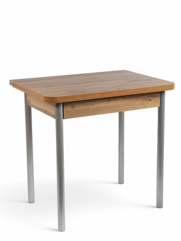 Стол ломберный, 790(1180)х590×750 мм, цвет дуб вотан/металл серый - Фото 1