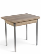 Стол ломберный, 790(1180)х590×750 мм, цвет дуб каньон/металл серый - Фото 1