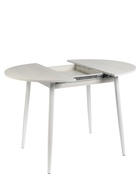 Стол раздвижной круглый «Орион мини», 800(1110)×800×750 мм, цвет бетон пайн светлый/металл белый - фото 37155964