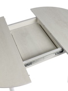 Стол раздвижной круглый «Орион мини», 800(1110)×800×750 мм, цвет бетон пайн светлый/металл белый - фото 37155965