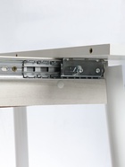 Стол раздвижной круглый «Орион мини», 800(1110)×800×750 мм, цвет бетон пайн светлый/металл белый - фото 37155966