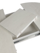 Стол раздвижной круглый «Орион мини», 800(1110)×800×750 мм, цвет бетон пайн светлый/металл белый - фото 37155967