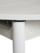 Стол раздвижной круглый «Орион мини», 800(1110)×800×750 мм, цвет бетон пайн светлый/металл белый - фото 37155968