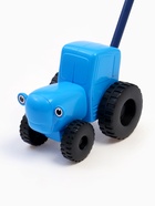 Каталка «Синий трактор» с ручкой, пластиковая - Фото 2