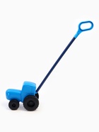 Каталка «Синий трактор» с ручкой, пластиковая - Фото 3