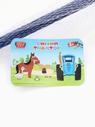 Каталка «Синий трактор» с ручкой, пластиковая - Фото 9