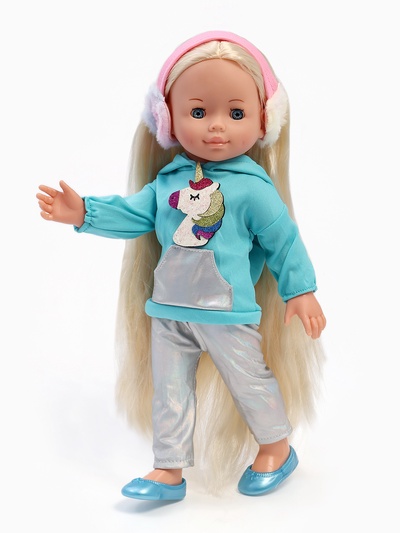 Кукла интерактивная «Полина», 40 см, 2 песни, стихи, 100 фраз, 3 аксессуара