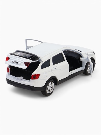 Машина металлическая «LADA VESTA SW CROSS», открываются двери, багажник, инерция, 12 см, белый