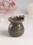 Аромалампа для эфирных масел «Бабочки и цветы», керамика, 10×9×9 см - Фото 1