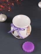 Набор: аромалампа для эфирных масел, мелтс из воска ароматический «Лаванда», сиреневая, 6.5×6.2×7.5 см - Фото 6