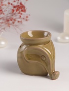 Аромалампа для эфирных масел «Слонёнок», керамика, т. оливковая, 8×10×9 см - Фото 1