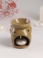 Аромалампа для эфирных масел «Слонёнок», керамика, т. оливковая, 8×10×9 см - Фото 5