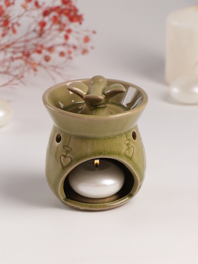 Аромалампа для эфирных масел «Птички на ветке», керамика, 7.5×7.5×9.8 см