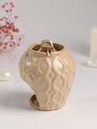 Аромалампа для эфирных масел «Кувшин», керамика, бежевая, 9×9×11 см - Фото 3