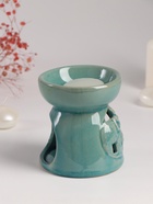 Набор: аромалампа для эфирных масел, мелтс из воска ароматический «Слон со слонёнком», бирюза, 10×10×9 см - Фото 4