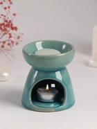 Набор: аромалампа для эфирных масел, мелтс из воска ароматический «Слон со слонёнком», бирюза, 10×10×9 см - Фото 6