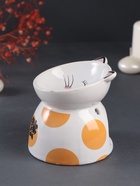 Аромалампа для эфирных масел «Котик пятнистый», керамика, 10.5×10.5×10.5 см - Фото 2