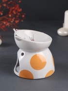 Аромалампа для эфирных масел «Котик пятнистый», керамика, 10.5×10.5×10.5 см - Фото 3