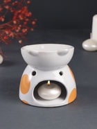 Аромалампа для эфирных масел «Котик пятнистый», керамика, 10.5×10.5×10.5 см - Фото 5