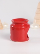 Набор: аромалампа для эфирных масел, мелтсы из воска ароматические «Ёлочка», красная, 7.5×7.5×8 см - Фото 3