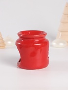 Набор: аромалампа для эфирных масел, мелтсы из воска ароматические «Ёлочка», красная, 7.5×7.5×8 см - Фото 4