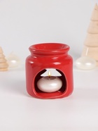 Набор: аромалампа для эфирных масел, мелтсы из воска ароматические «Ёлочка», красная, 7.5×7.5×8 см - Фото 6