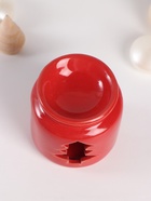 Набор: аромалампа для эфирных масел, мелтсы из воска ароматические «Ёлочка», красная, 7.5×7.5×8 см - Фото 7