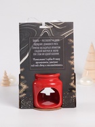 Набор: аромалампа для эфирных масел, мелтсы из воска ароматические «Ёлочка», красная, 7.5×7.5×8 см - Фото 9