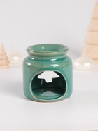 Набор: аромалампа для эфирных масел, мелтсы из воска ароматические «Ёлочка», зелёная, 7.5×7.5×8 см - Фото 5