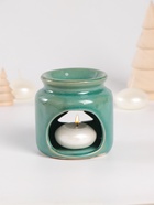 Набор: аромалампа для эфирных масел, мелтсы из воска ароматические «Ёлочка», зелёная, 7.5×7.5×8 см - Фото 6