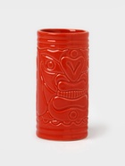 Стакан для коктейлей «Тики остров», 400 мл, d=7 см, h=14.5 см, керамика, красный - Фото 2