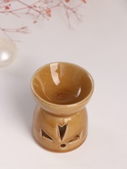 Аромалампа для эфирных масел «Узор», керамика, жжёный сахар, 7×7×7.8 см - Фото 6