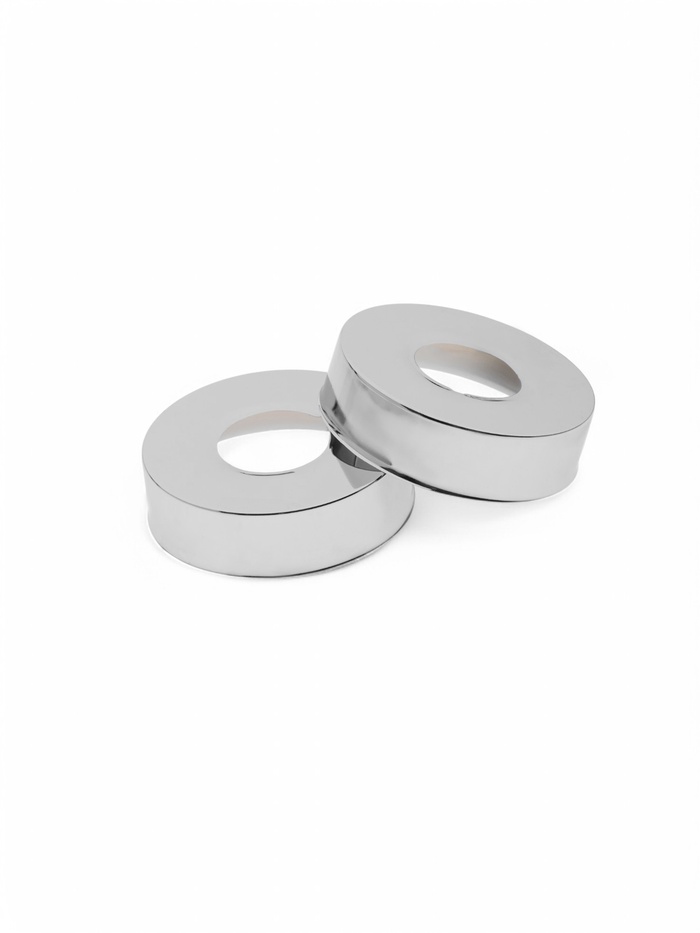 Отражатель для смесителя ZEIN Z35, 3/4", 2 шт., d=60 мм, высота 27 мм, нерж. сталь, хром - Фото 1