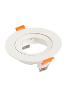 Светильник встраиваемый под лампу MR-16, поворотный, круглый, пластиковый, белый - Фото 6