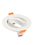 Светильник встраиваемый под лампу MR-16, поворотный, круглый, пластиковый, белый - Фото 7