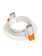 Светильник встраиваемый под лампу MR-16, поворотный, круглый, пластиковый, белый - Фото 9