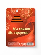 Значок с георгиевской лентой на 9 Мая «80 лет Великой победы», 10.5×14 см 10732203 - фото 16344343